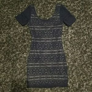 NWT Abercrombi & Fitch navy lace dress sz XS